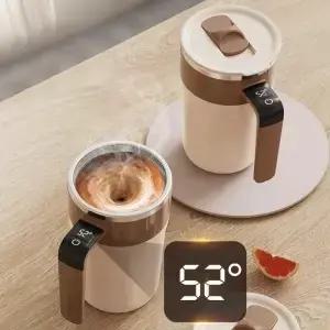 400ML 자동 교반 컵 USB 충전식 전기 자체 혼합 커피 머그잔 스테인레스 스틸 휴대용 차 우유 마시는