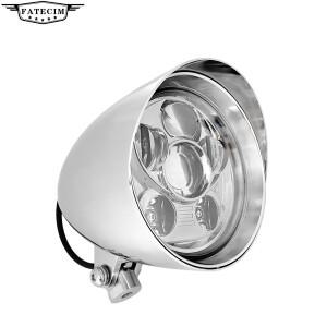 Bullet Tri Bar 오토바이 헤드라이트 LED Harley Sportster Dyna용 5.75인치 오토바이 조명 시스템