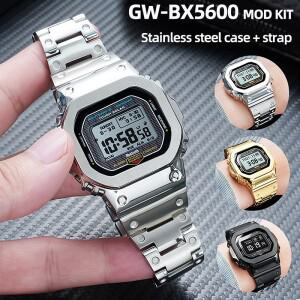 GW-BX5600 업그레이드 풀 메탈 베젤 밴드 세트 (호환용 카시오 G-Shock 지샥 GW-BX5600 개조용 스테인리스