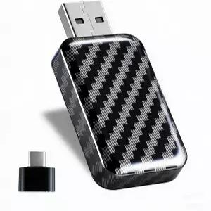 폰 및 안드로이드용 2in 무선 카플레이 어댑터 USB/TypeC 포트카용 유선 변환