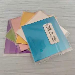 00Pcs 8x8CM 초콜릿 알루미늄 호일 포장 종이 음식 시트 웨딩 파티 생일 선물 장식