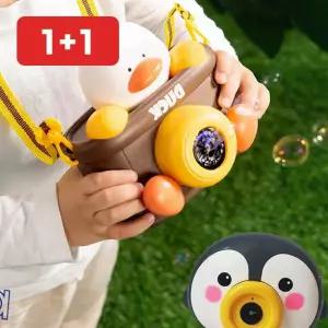 비눗방울 카메라 멜로디 자동 버블 건 아이 장난감 음성