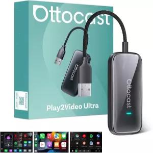 OTTOCAST Play2Video 2026 업그레이드 매직 AI 박스 카워치 비디오 장치 무선 카플레이 안드로이드 오토