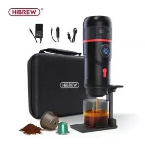 자동차 및 가정용 HiBREW 휴대용 커피 머신 2V Expresso 메이커 Fit Nexpresso Dolce Pod 캡슐 파우더 H4
