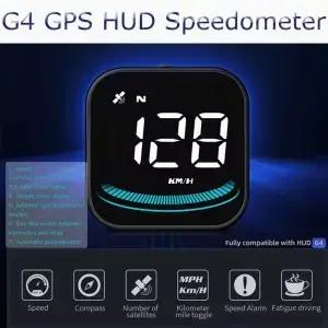 G4 HUD 자동 속도계 업 디스플레이 GPS 스마트 LED 디지털 알람 KMH MPH 자동차 액세서리 SUV RV 트럭용