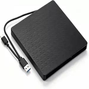 95mm CD DVD BD용 Zunate 외장 광학 드라이브 인클로저 노트북용 USB 30 타입 C 휴대용 케이스 어댑터 고속