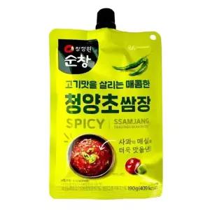 청정원 순창 청양초쌈장 190g X 여행용 휴대용 간편개별포장