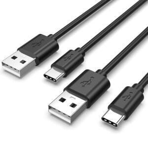 슈퍼러 2 팩 10피트 USB C 충전 케이블 PS5 컨트롤러, 플레이스테이션 5 듀얼센스, 엑스박스 시리즈 X/S 엘리트 2(모델 1914 1797), 고속 충전기 및 데이터 동기화 교체 코드용으로 적합합니다