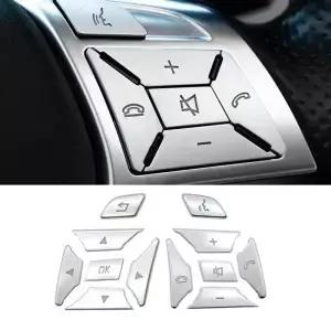 핸들 단추 스위치 트림 커버 스티커 데칼 메르세데스 벤츠 A B C E M Gl Cla Gla Glk 클래스 W76 W246 W22