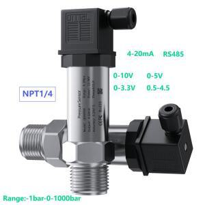 NPT1/4 압력 센서 트랜스미터 4-20mA 허스먼 0-1000bar 스마트 변환기 게이지 0-5V