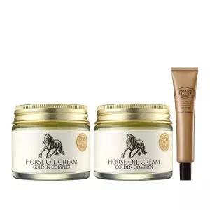 수분보충 골피아 참존 마유 크림 골든 컴플렉스 70ml x 2 안티에이징 주름개선 탄력강화 에센스