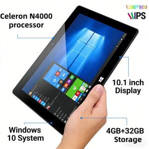 MTL10W 64비트 윈도우 10 태블릿 PC 10.1인치 셀러론 N4000 CPU 4GB 램 32GB ROM 1280*800 화면 해상도 400