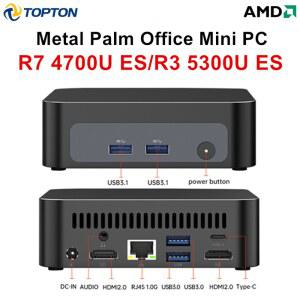 탑톤 게이밍 미니 슬롯 라이젠 5300U 4700U ES DDR4 휴대용 PC AMD