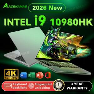 2026 ACEKAMAS 15.6인치 게이밍 노트북 인텔 코어 i9 10980HK IPS 4K 게이머 컴퓨터 16GB DDR4 1TB SSD M.2