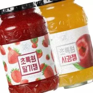 초록원사과잼 사과잼 사무실간식 개별포장 부드러운맛 안전한보관 딸기잼 딸기쨈 사과쨈