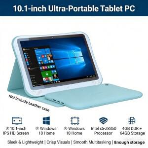 10.1인치 윈도우 10 태블릿 PC 4GB 램 64GB 롬 WIFI Q1 인텔 체리 트레일 X5 Z8350 쿼드 코어 64비트 듀얼
