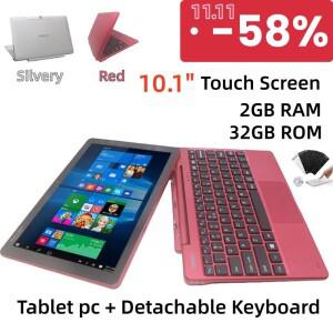 리맥스 10.1인치 64비트 윈도우 10 태블릿 키보드 포함 인텔 Z8350 쿼드 코어 1280x800IPS 2GB 램 32GB 롬