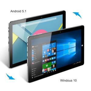 64비트 X64 2GB 램 32GB 롬 윈도우 10 및 안드로이드 5.1 듀얼 운영체제 10.1인치 1920*1080 픽셀 태블릿 P