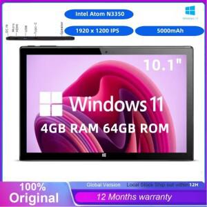 빅 세일즈 타입-C 인텔 N3350 윈도우 11 태블릿 PC 10.1인치 4GB 램 64GB 롬 64비트 4코어 1920 x 1200 IPS