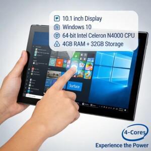 4GB DDR RAM 32GB ROM 10.1인치 윈도우 10 태블릿 PC 64비트 인텔 셀러론 N4000 CPU WIFI 블루투스 4.0 듀