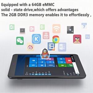 8인치 64비트 2GDDR3L RAM 32GROM 윈도우 10 태블릿 PC 1920x1200 IPS 스크린 체리 트레일 X5-Z8350 마이크