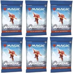 6팩 매직 더 개더링 플레이 부스터 로트 MTG 아바타 라스트 에어벤더