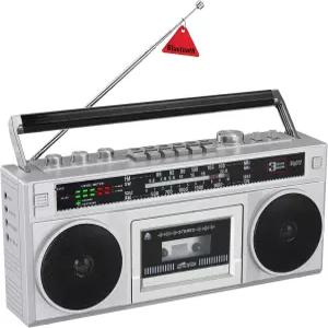 블루투스 및 AM/FM/SW 라디오가 포함된 Kuephom 카세트 테이프 플레이어 붐박스 스테레오 스피커가 레트로