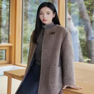FW 알파카 블렌디드 버클코트