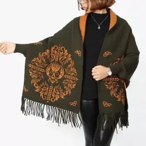 TBZ 양면 플라워 가디건 숄 숄코디 데일리룩 심플룩 데일리룩 머플러숄 간절기코디
