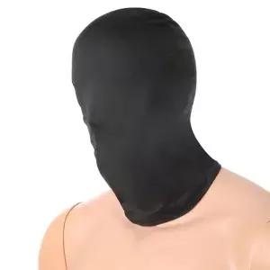 블랙 풀 페이스 커버 모자 남자 Cs Balacla 구멍 없음 스 실크 시스루 할로윈 마스크 썬 프로텍션 기어