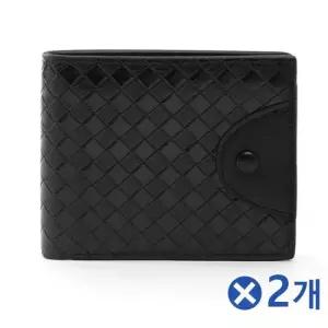 TBZ 촘촘체크 클래식 반지갑 블랙x2개 예쁜반지갑 고등학생반지갑 예쁜지갑 직장인반지갑