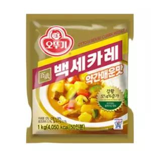 누상점 즉석식품 오뚜기제품 백세카레 약간매운맛 1kg
