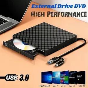 초슬림 2 in 타입C USB30 CD/DVD RW 드라이브 광학 휴대용 버너 리더 플레이어 (노트북 및 데스크탑