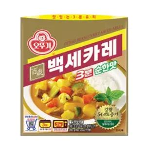 무아점빵 즉석카레 레토르트식품 3분 백세 카레 순한맛 200gX12개