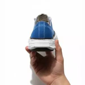 MIHARA YASUHIRO 26SS 피터슨 OG솔 캔버스 로우탑 스니커즈 (A11FW702 CL BLUE)