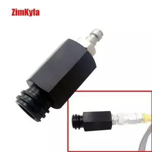 Sodastream Tr21-4 스레드 소다 메이커 용 8mm 남성용 빠른 분리 어댑터 외부 CO2 탱크 병 검정색 및 은색