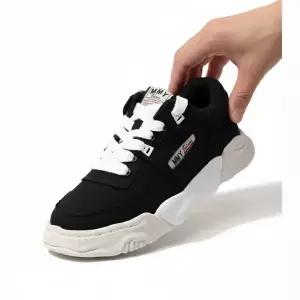 MIHARA YASUHIRO 파커 OG 솔 캔버스 로우 스니커즈 (A13FW740 BLACK)