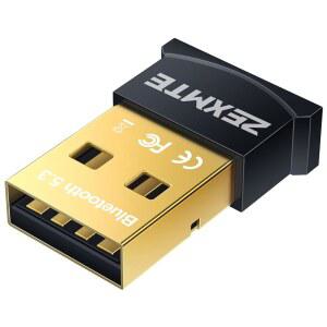 PC용 ZEXMTE USB 블루투스 어댑터, 5.3 동글 수신기 EDR & BLE, 데스크탑 노트북 키보드 마우스 헤드셋 스피커용 플러그 앤 플레이, PC WINDOWS용 어댑터 11 / 10 8.1
