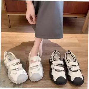 여성 여름 매쉬 아쿠아슈즈 슬리퍼 스트랩 샌들 통기성 4cm