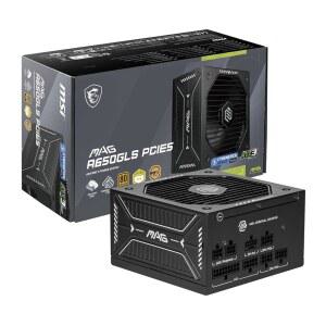 MSI MAG A650GLS PCIE5, 완전 모듈식 컴팩트 게이밍 650W 전원 공급 장치, 80+ 골드, ATX 3.1 및 PCIe 5.1 준비, 네이티브 듀얼 컬러 12V-2x6 엠보싱 재킷 케이블, 저소음, 10년 보증