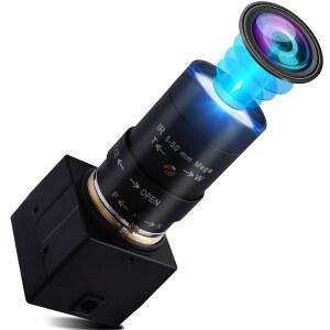IFWATER USB 카메라 1080P 5-50MM10X 망원 수동 렌즈 100FPS 고프레임 속도 초점 조절 가능한 웹캠 클로즈업 플러그 앤 플레이 FOR OPENCV / ZOOM SKYPE FACETIME TEAMS