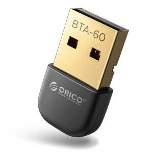 ORICO USB 블루투스 어댑터 u201330M 범위, 3Mbps 속도, 6.0 동글 수신기 EDR & BLE, 윈도우 8.1 / 10 11 호환, 헤드폰, 키보드, 마우스, 스피커 및 프린터 BTA-60 지원