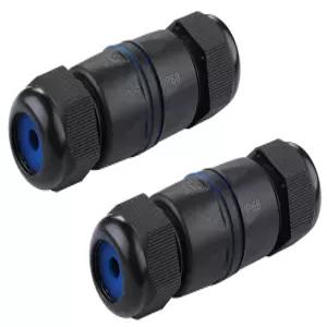 테드겟 방수 RJ45 커넥터 2팩 IP68 Cat6/Cat5E/Cat5 커플러 여성에서 야외 이더넷 LAN 케이블 익스텐더용