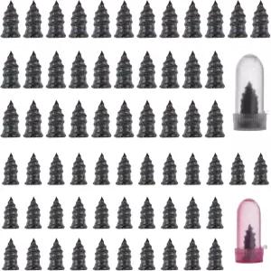 Juehuodaji 70PCS 타이어 플러그 나사 수리 고무 못 키트 대부분의 자동차 트럭 오토바이 트랙터 펑크 셀프