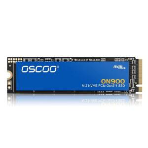 OSCOO 1TB NVMe PCIe 3.0 x 4 SSD, 최대 3,500MB/s 읽기 및 3,000MB/s 쓰기, 3D TLC NAND, M.2 2280 게임, 노트북, PC, 데스크톱 워크스테이션용 내부 SSD