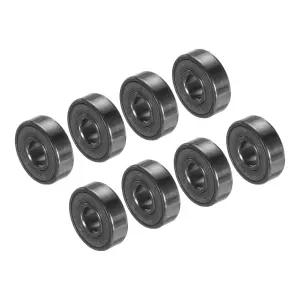 파티킬 8x22x7mm 스케이트보드 베어링 8팩 608 스틸 볼 더블 고무 밀폐형 스쿠터 롤러 스케이트용 미니어처
