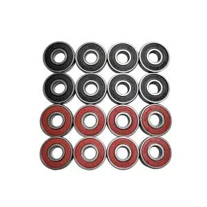 롤러 스케이트보드용 볼 베어링 강철 및 이중 고무 밀폐 미니어처 딥 그루브 608 2RS