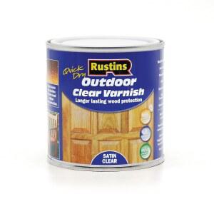 러스틴 250ml 야외 바니시 새틴, 투명
