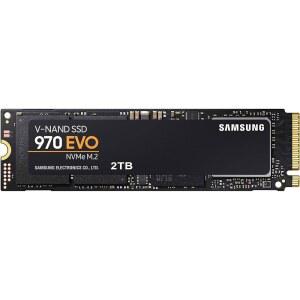 삼성 MZ-V7E2T0BW 970 EVO 2TB NVMe M.2 내장 SSD, 솔리드 스테이트 드라이브, 블랙