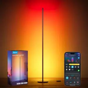 고비 RGBIC 플로어 램프 베이직 스마트싱스 알렉사 매터와 호환되는 1000lm LED 코너 음악 동기화가 가능한